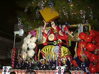 盛岡八幡社秋祭り　「アリャアリャアリャサ」の掛け声が夜空に響く！