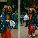 お祀りの画像を2点作成してください。