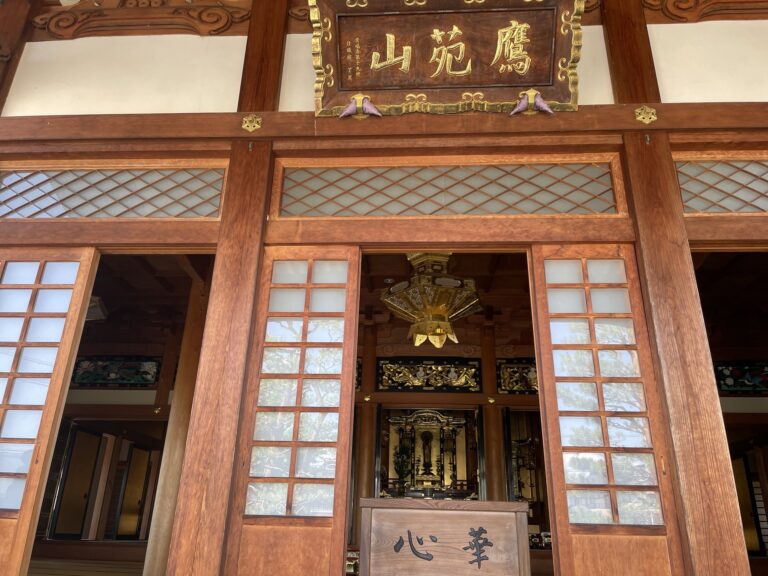 長野市風間・常福寺の本堂正面