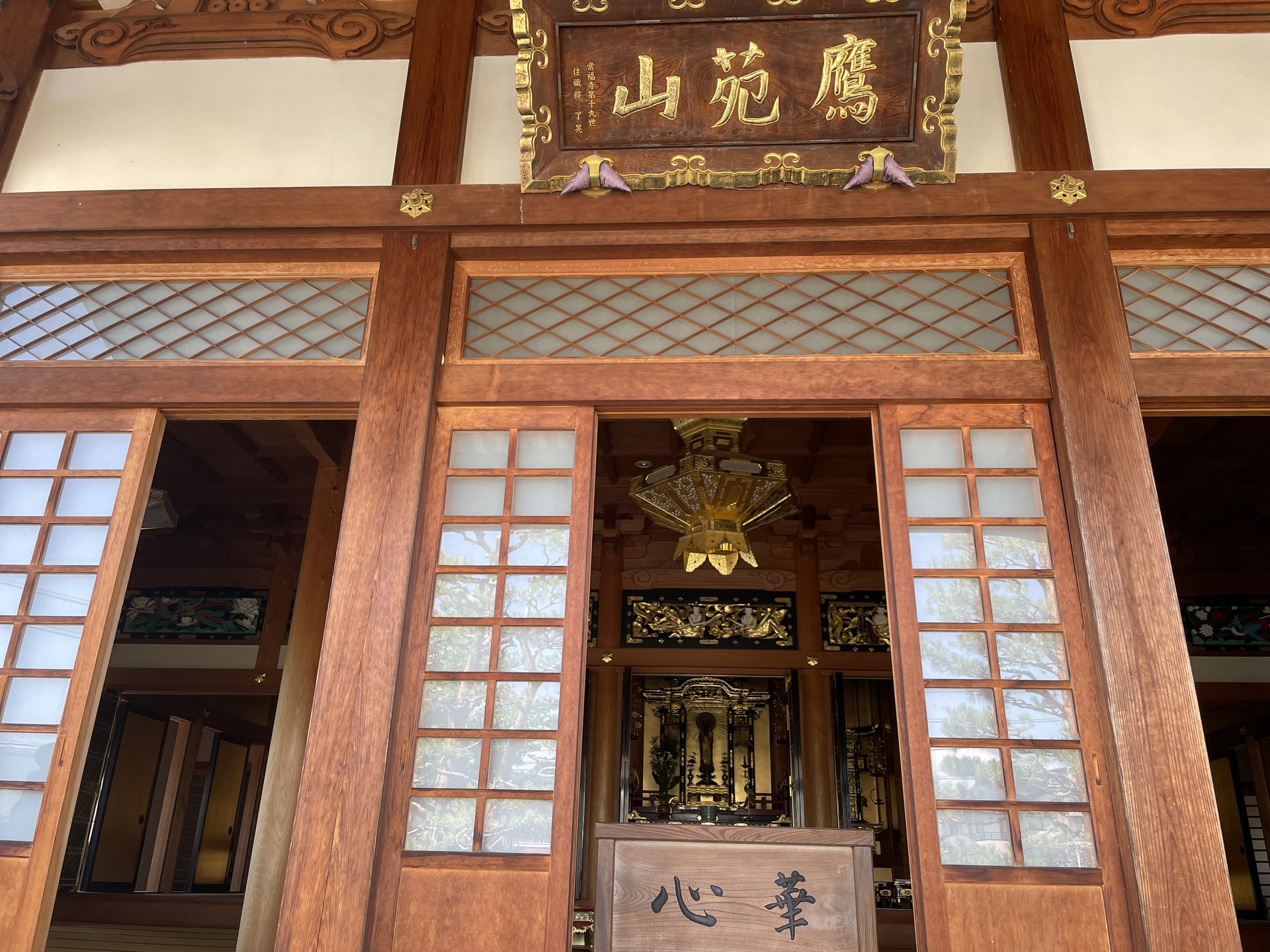 長野市風間・常福寺の本堂正面