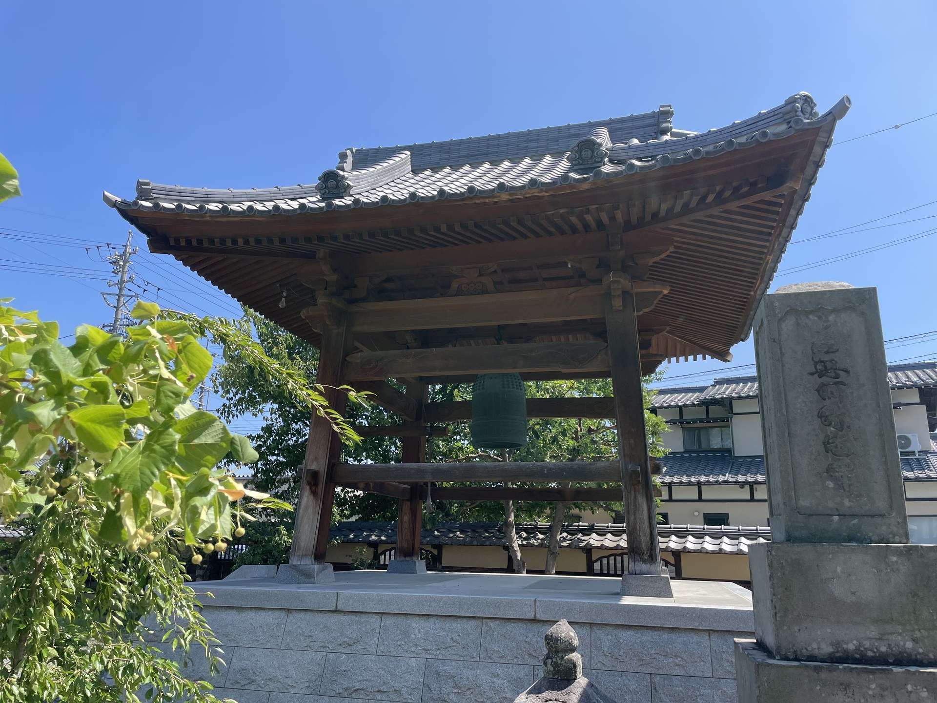 長野市風間・常福寺の鐘楼
