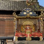 須坂祇園祭で牛頭天王をお迎えする金色の神輿